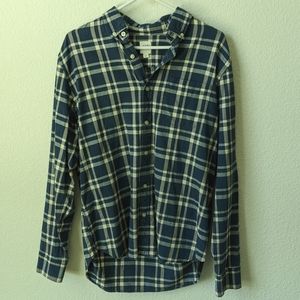 Gap Mens Plaid Button Down Long Sleeve